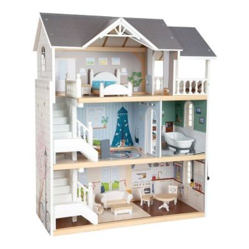 Small Foot Iconic Complete Doll House Playset With Furniture