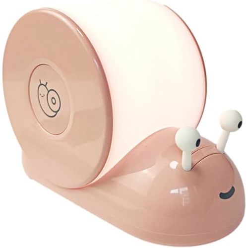 Animal Night Light, 6500k Cute Snail White Light, 800mah Funny Snail Shape Lamp Night Light, Stepless Dimming Bedside Lamp with Magnet, Aesthetic Sensor Pat Light Table Lamp for Bedroom Nursery Room