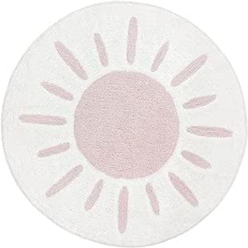Amazon.com: Sweet Jojo Designs Boho Desert Sun Accent Floor Rug or Bath Mat - Pink Mauve White Bohemian Watercolor Southwest Nature Outdoors : Home & Kitchen