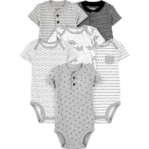 Simple Joys by Carter's baby-boys 6-pack Short-sleeve Bodysuit