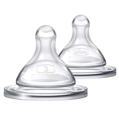 Duo Hybrid Baby Bottle Nipple Stage 3 Fast Flow (6m+) 2Pk