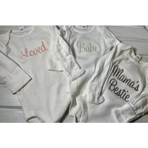 1 Large Cursive Name White Long/short Gerber Onesie®™ Preemie - Etsy