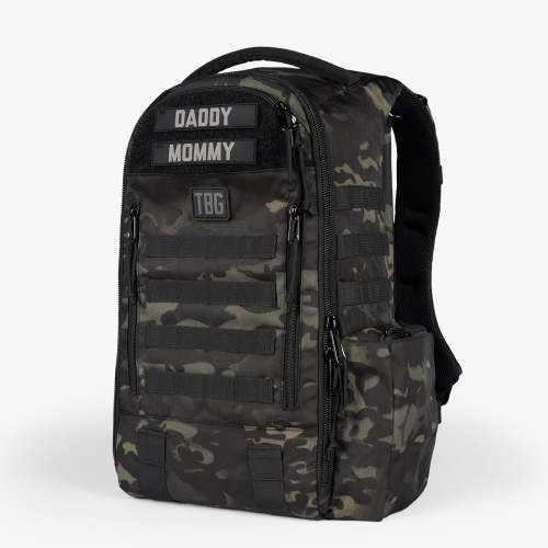 Daypack Diaper Bag by TBG – Multicam Black Color- Tactical Baby Gear