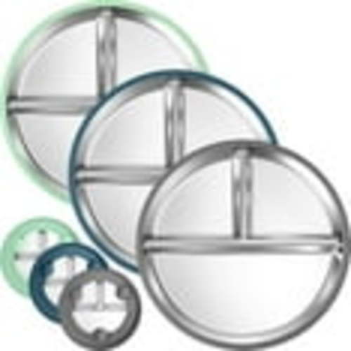 3 Pack Stainless Steel Kids Plate with Suction - 9” Divided Toddler Baby Plates with Silicone Sleeves Non-Slip 2-in-1 Anti Breakage Metal Toddler Bowls Microwave Dishwasher Safe