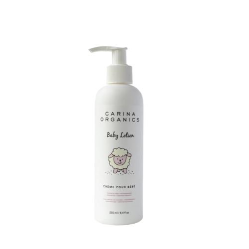 Carina Organics Extra Gentle Baby Lotion, Organic & Natural, for Sensitive Skin, Whole Body, 8 fl oz