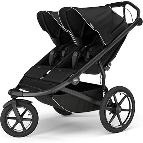 Thule Urban Glide 3 Double All Terrain and Jogging Stroller, Black