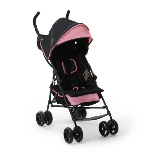 Summer by Ingenuity 3D Mini Lightweight Umbrella Stroller, Compact Fold, Recline, Canopy, Up to 45 pounds, Convenience Stroller for Travel, Pink