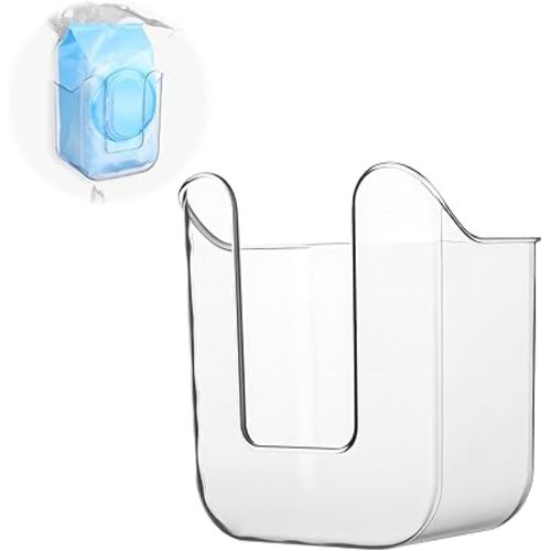 Wipes Dispenser Flushable Wipes Holder for Bathroom Wipe Container Clear Wipe Dispenser Wall-Mounted Tissue Box Wipes Holder for Bathroom Bedroom Kitchen