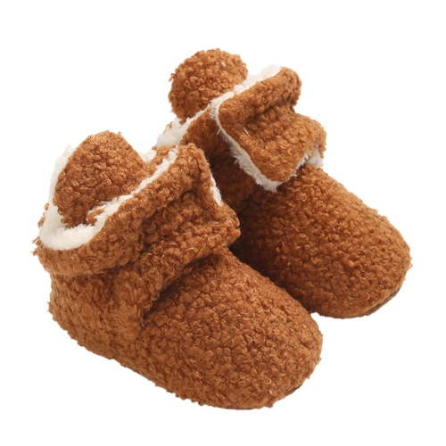 Baby Boots Baby Boy Girl Boots Shoes Winter Snow Bowknot Soft Sole Warm Toddler Prewalker Booties 6 Months-12 Months