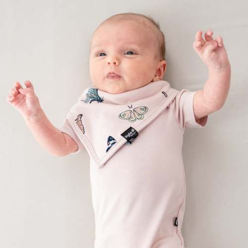 Bib in Blush Butterfly