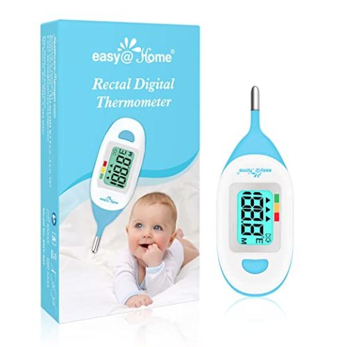 Amazon.com: Baby Rectal Thermometer with Fever Indicator - Easy@Home Perfect Newborn and Infant Digital Thermometer with LCD Display Reading Body Temperature-Kid and Baby Item with Accurate Fast Reading - EMT-027 : Health & Household