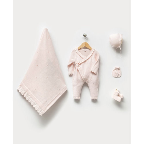 Baby Girl Coming Home Outfit Newborn Girl Coming Home Outfit Organic Baby Clothes Baby Hospital Outfit Knit Baby Clothes