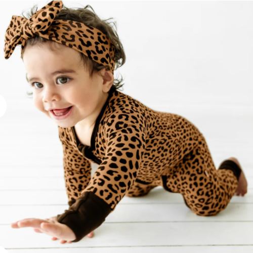 Classic Leopard Zippy - Little Sleepies