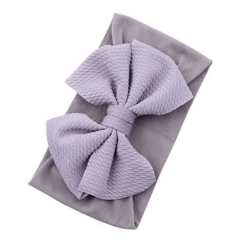 elastic wide soft nylon headband with a large bow girls hair accessories for kids handmade | temu Temu