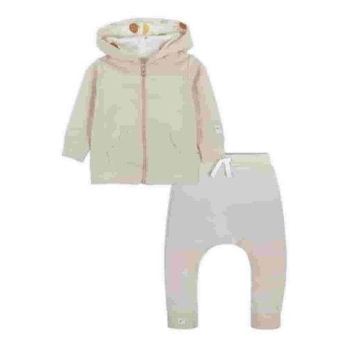 Little Star Organci Baby Unisex 2Pc Hoodie & Harem Jogger Set, Size Newborn-24M