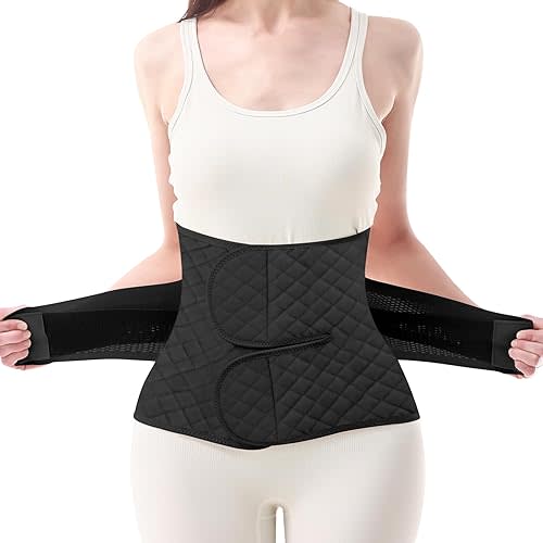 Trendyline Postpartum Belly Band Wrap: Abdominal Binder Post Surgery Postpartum Belly Wrap Post Partum Binder - C Section Recovery Support Belt Postpartum Girdle Stomach Hysterectomy Belly Band