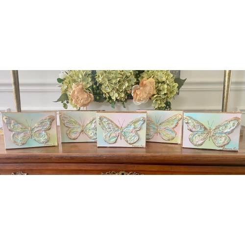 Original Textured Artwork-Butterfly (Tie Dye Background)