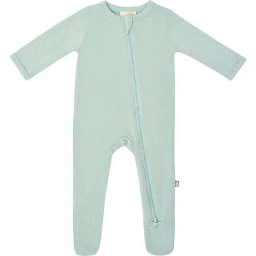 Zippered Footie, Sage - Kyte Baby | Maisonette