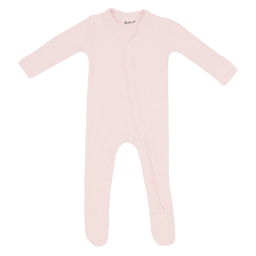 Ribbed Zippered Footie