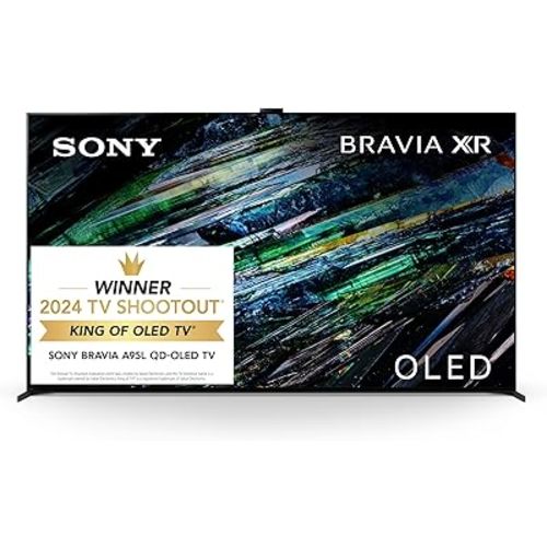 Sony QD-OLED 65 inch BRAVIA XR A95L Series 4K Ultra HD TV: Smart Google TV with Dolby Vision HDR and Exclusive Gaming Features for The PlayStation® 5 XR65A95L- Latest Model,Black