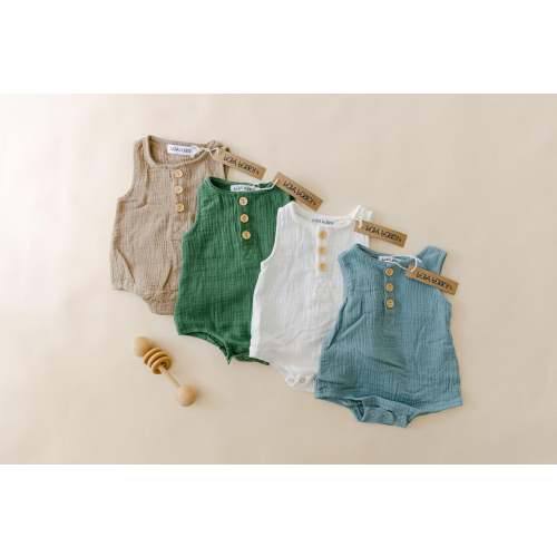 Organic Cotton Baby Boy Bubble – Bella Berry Designs