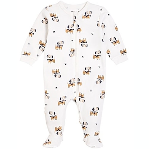 Petit Lem® Dog Footie in IvoryPetit Lem® - 3 Months Dog Footie in IvoryPetit Lem® Dog Footie in IvoryPetit Lem®