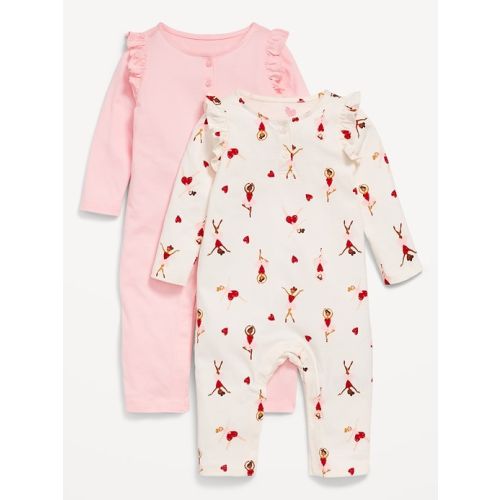 Printed Ruffle-Trim Jumpsuit 2-Pack for Baby