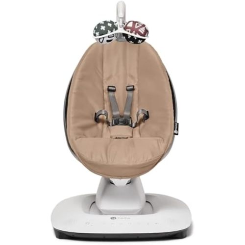4moms MamaRoo Multi-Motion Baby Swing, Bluetooth Enabled with 5 Unique Motions, Sandstone