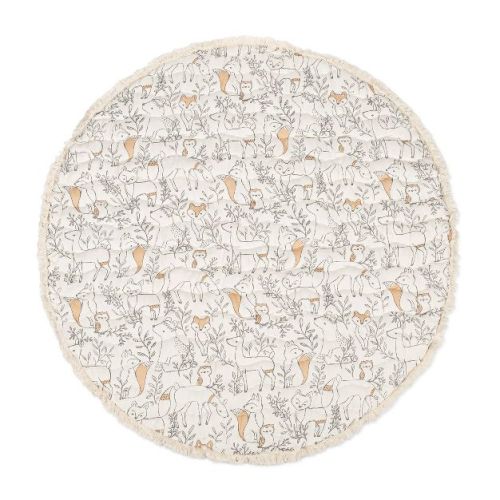 Crane Baby Cotton Quilted Activity Playmat - Ezra