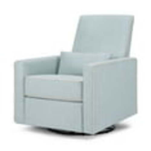 daVinci Piper Recliner, Heathered Blue w/ Cream Piping