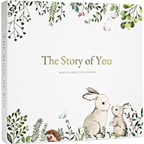 Keepsake Baby Memory Book for Baby Boy or Girl – Timeless Baby First 5 Year Baby Book – A Milestone Book to Record Every Event from Birth to Age 5 – Gender Neutral Baby Journal Scrapbook Photo Album : Baby