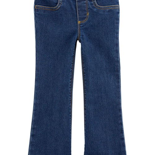 Navy Toddler Flare Pull-On Denim Jeans | carters.com