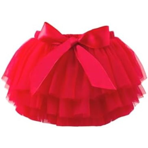 6M-3T Infant Baby Girl Tutu Skirt Toddler Girls Solid Color Tulle Skirts Birthday Outfits with Headband