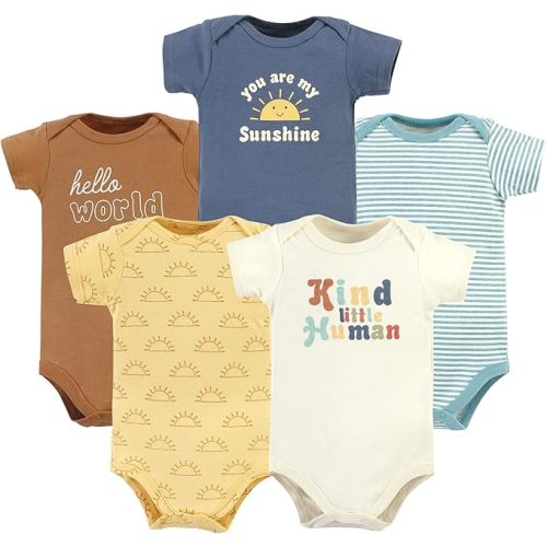 (NB)-Hudson Baby Baby Cotton Bodysuits