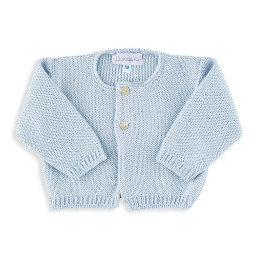 Benjy Light Blue Knitted Cardigan 6M