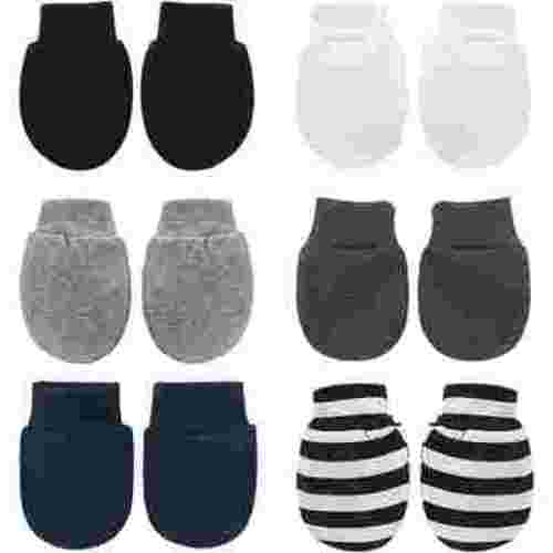 Newborn Baby Cotton Mittens Infant Toddler Gloves No Scratch Mittens Breathable Gloves for 0-6 Months Baby Boys Girls