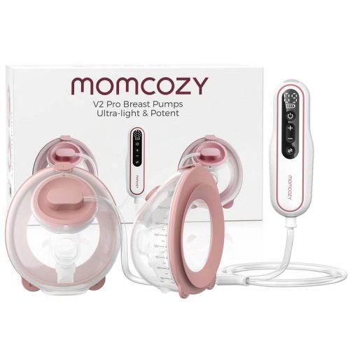 Momcozy Ultra-Light & Hands Free Breast Pump - V2 Pro