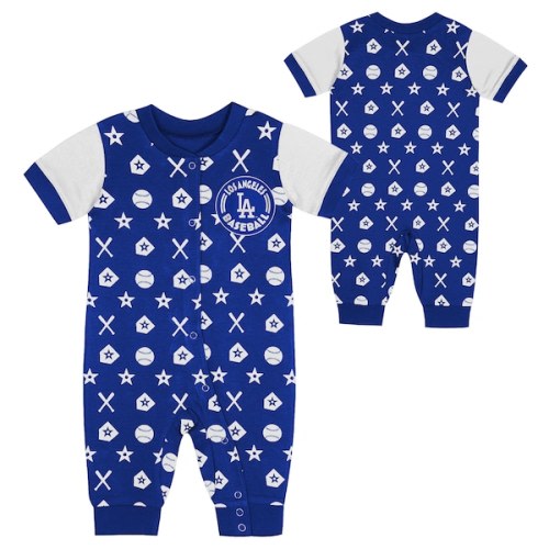 Newborn Los Angeles Dodgers  Blue Hard 90 Coveralls