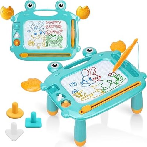 Toddler Toys for 1 2 3 Year Old Boys, Magnetic Drawing Board, BPA Free, Phthalates Free, PVC Free, Etch Sketch Toys for 2 Year Olds, Mess Free Magna Write Doodle, Easter's Day Birthday Gift for Kids