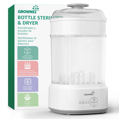 Grownsy Bottle Sanitizer for Baby Bottles, Pacifiers, Pump Parts