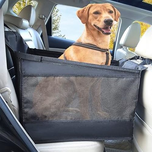 Dog Car Seat Large Size and Medium Sized Dog, Water-Resistant for Cars, Trucks, SUVs, Full Seat, Half Seat and Floor Coverage