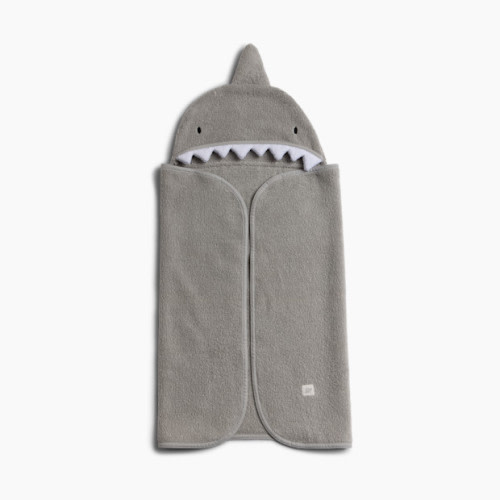 Tiny Kind Cozy Critter Organic Towel - Shark, 0-24 M