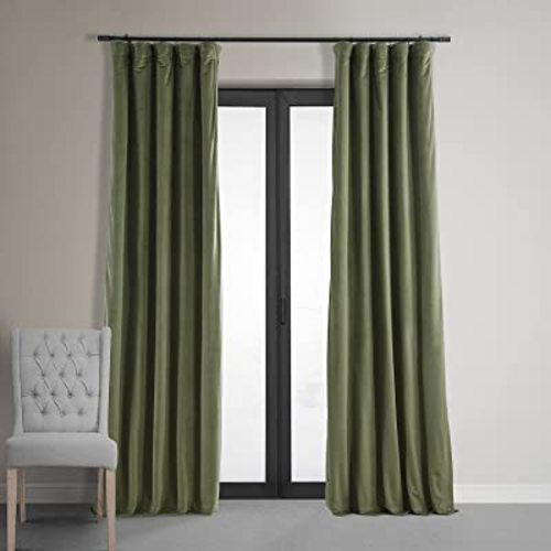 Amazon.com: HPD Half Price Drapes Signature Velvet Blackout Curtains For Bedroom 50 X 96 (1 Panel), VPCH-190622-96, Hunter Green : Home & Kitchen