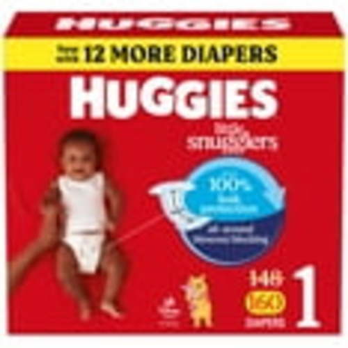 Huggies Little Snugglers Baby Diapers, Size 1 (8-14 lbs), 160 Ct (Select for More)