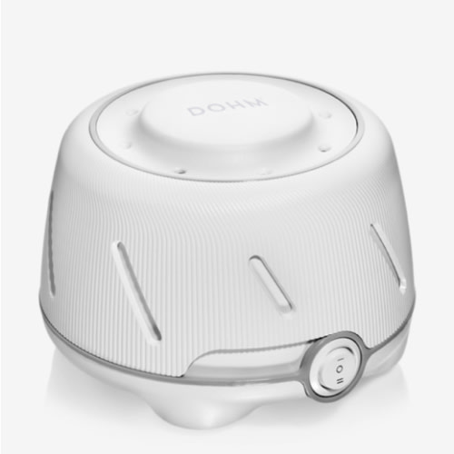 Yogasleep Dohm (blanco/gris) La máquina original de ruido blanco, sonido natural relajante de un ventilador real, ayuda para dormir y cancelación de ruido para adultos y bebés, privacidad y meditación
