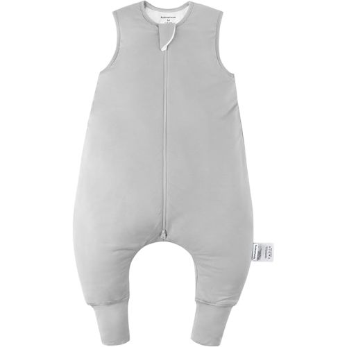 Rayon Made from Bamboo Toddler Sleep Sack with Feet 6-12 Months 1.0 Tog Ultra Soft Toddler Sleeping Sack Baby Sleep Bag Walker Quilted Wearable Blanket with Legs 2-Way Zipper Lightweight