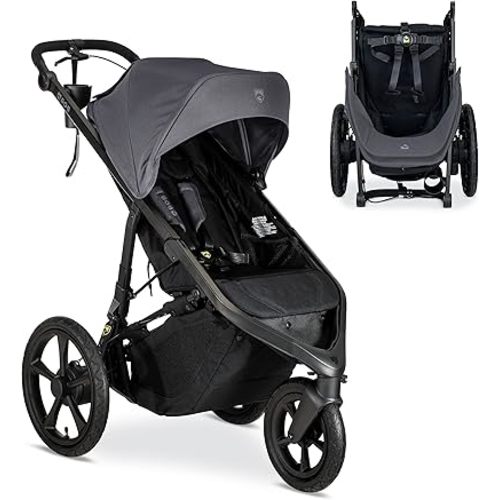 BOB Gear Wayfinder Jogging Stroller with Independent Dual Suspension, Air-Filled Tires, and 75-Pound Weight Capacity, Storm