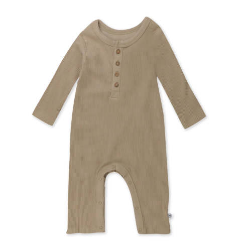 Organic Cotton Jumpsuit Romper Set - Color Golden Sands - 0-3 Months