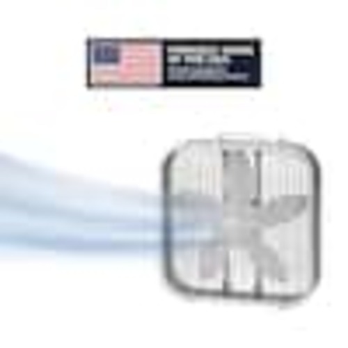 Lasko 20 in. 3 Speed Air Circulating Box Fan for Home in White with Save Smart Technology, 1820 CFM and Carry Handle B20201