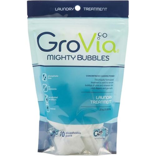 GroVia Mighty Bubbles Laundry Treatment for Cloth Diapers (10 Count)